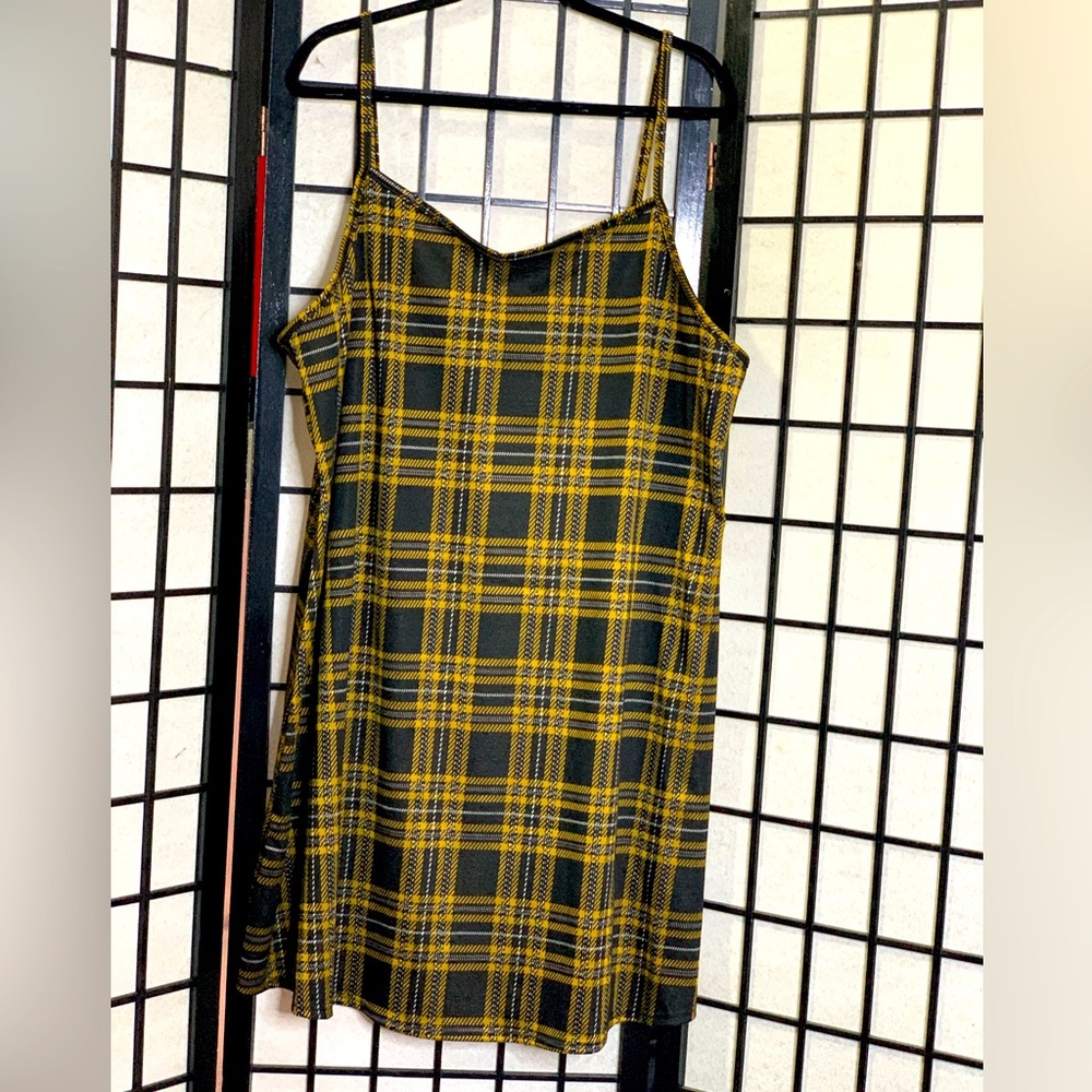 Plus Size Plaid School Girl Mini Dress Size 3X